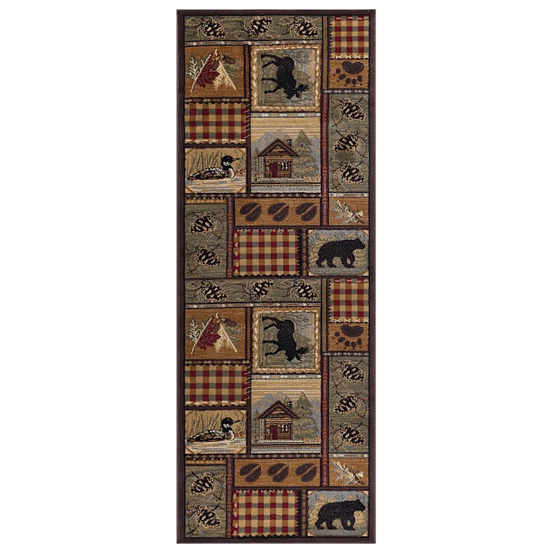 Tayse Rugs Homespun Cabin Novelty Lodge Area Rug
