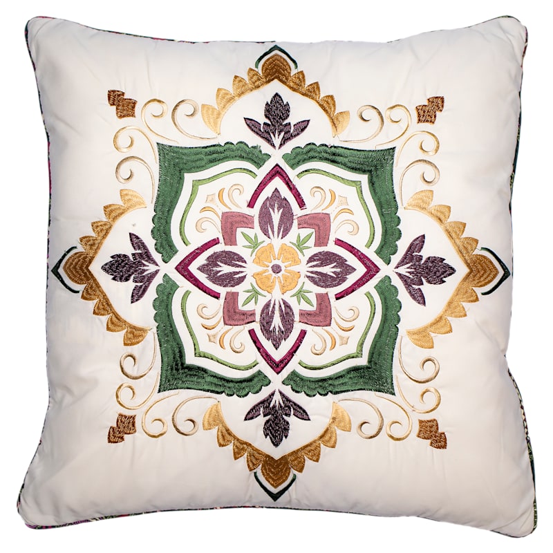 Donna Sharp Spice Postage Stamp Decorative Pillow