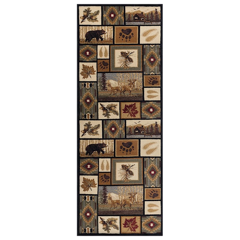 Tayse Rugs Northern Wildlife Novelty Lodge Area Rug