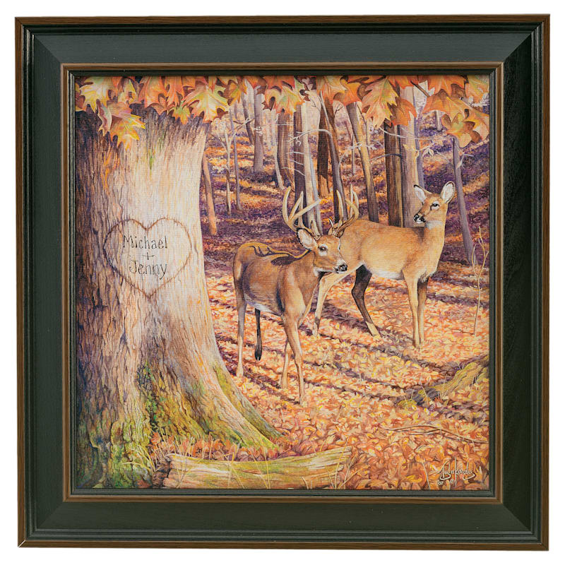 Whitetail Sunrise Personalized Framed Artwork by Scott Kennedy