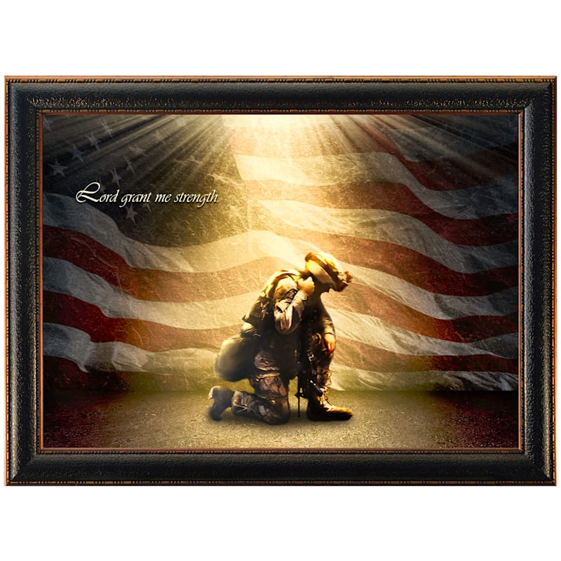 Rocky Mountain Publishing Grant Me Strength Framed Canvas Giclée Wall Art