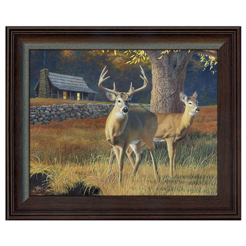 Whitetail Morning Personalized Framed Artwork by Scott Kennedy