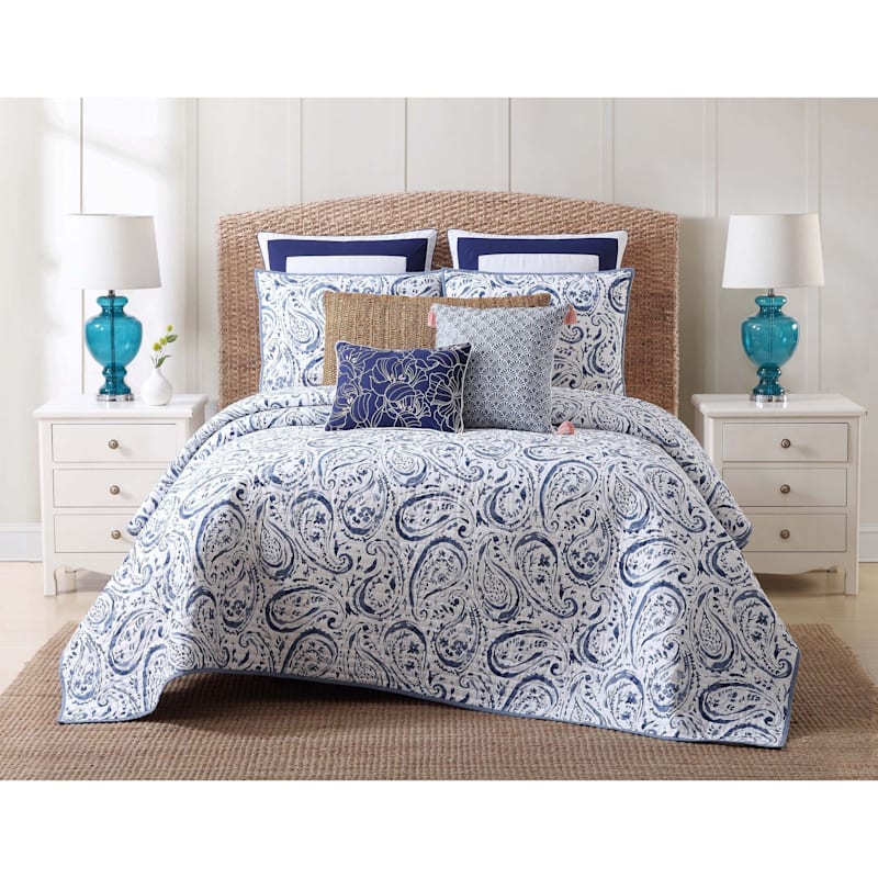 Oceanfront Resort Indienne Paisley Bedding Collection Quilt Set