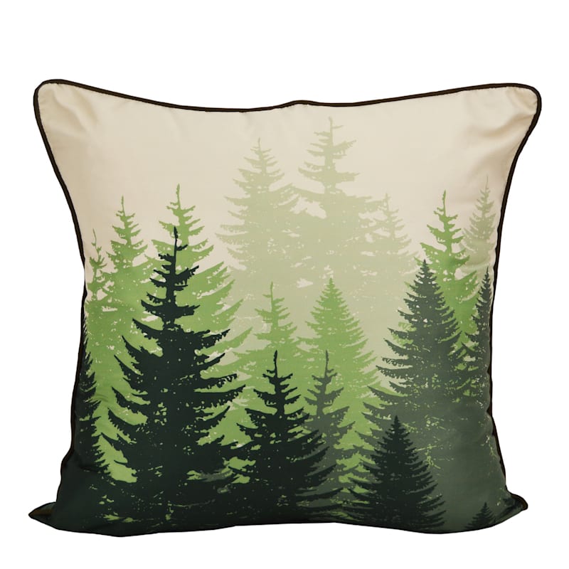 Donna Sharp Green Forest Bedding Collection Evergreen Treeline Decorative Pillow