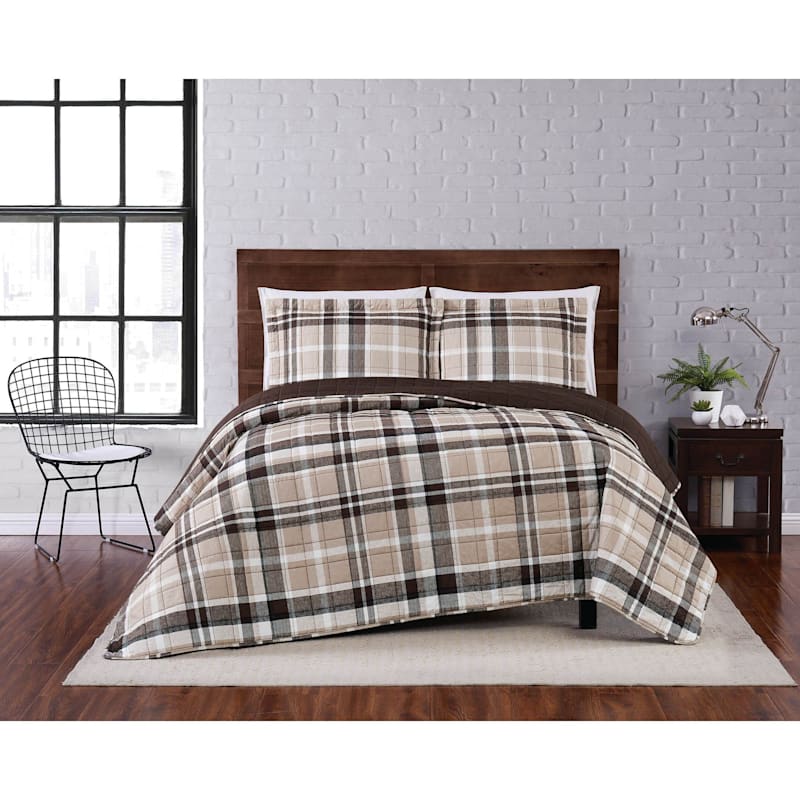 Truly Soft Paulette Plaid Bedding Collection Quilt Set
