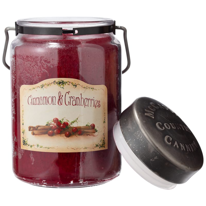 McCall's Country Canning Cinnamon & Cranberries Scented Jar Candle