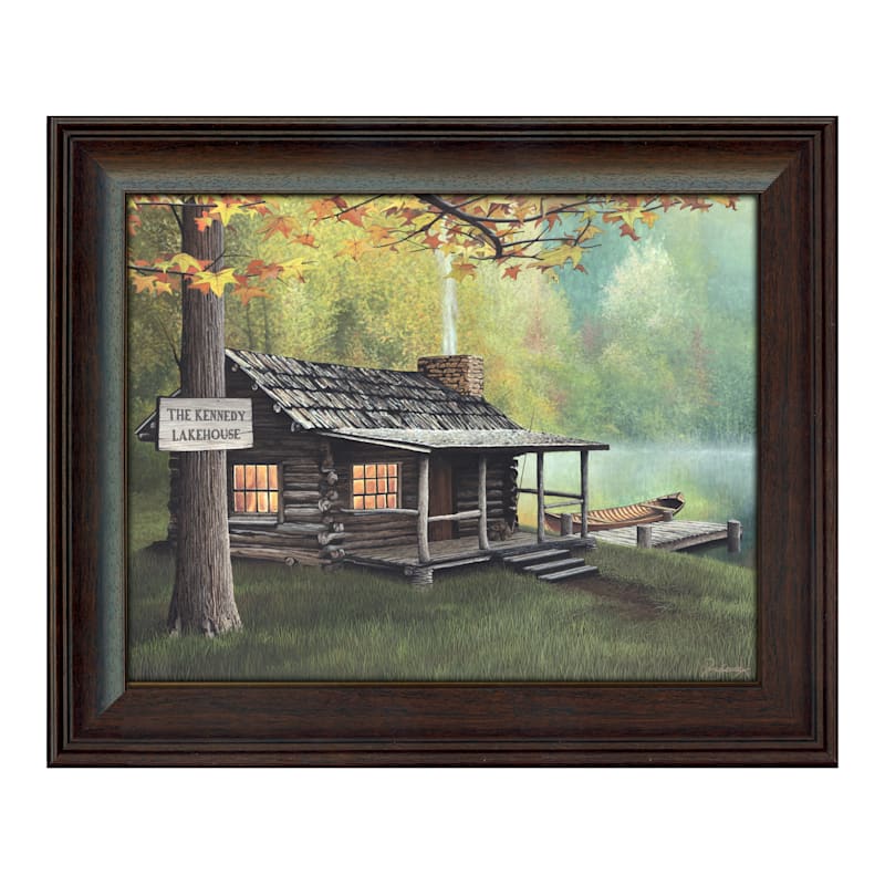 Cabin at the Lake Personalized Artwork by Scott Kennedy