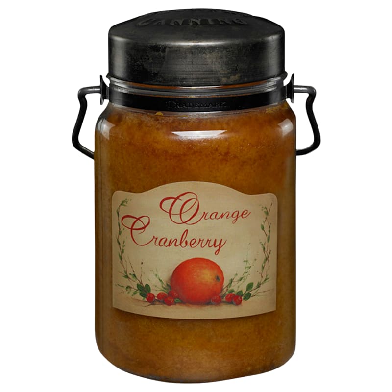 McCall's Orange Cranberry Classic Jar Candle