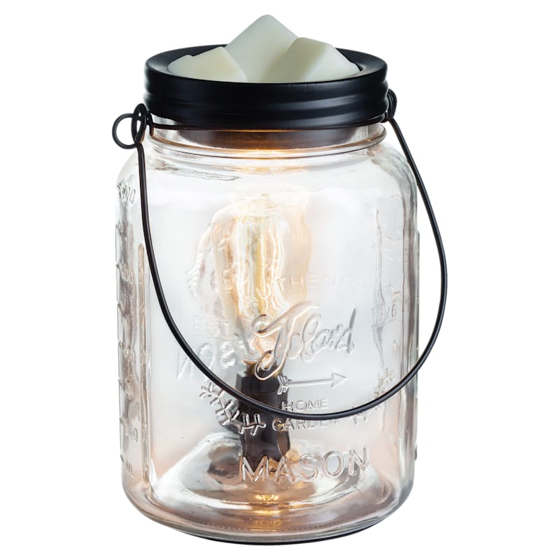 Candle Warmers Etc. Mason Jar Vintage Bulb Illumination Fragrance Warmer
