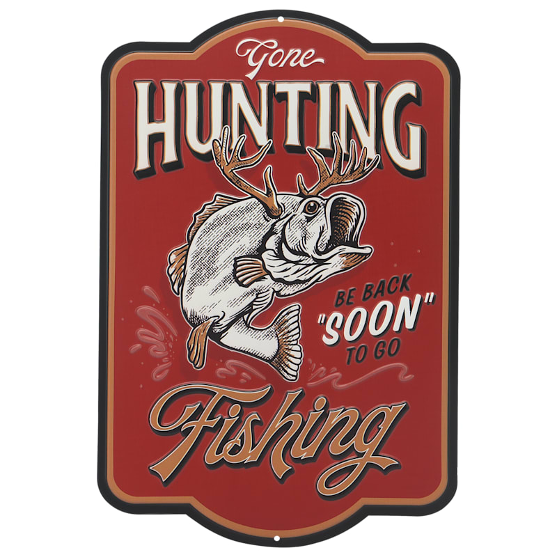 Open Road Brands Hunting and Fishing Metal Sign