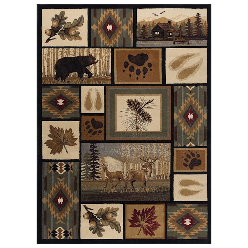 Tayse Rugs Nature Novelty Lodge Area Rug