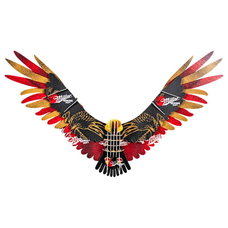 Beer Deer Beer Eagle Miller Genuine Draft Beer Cardboard Box Wall Mount