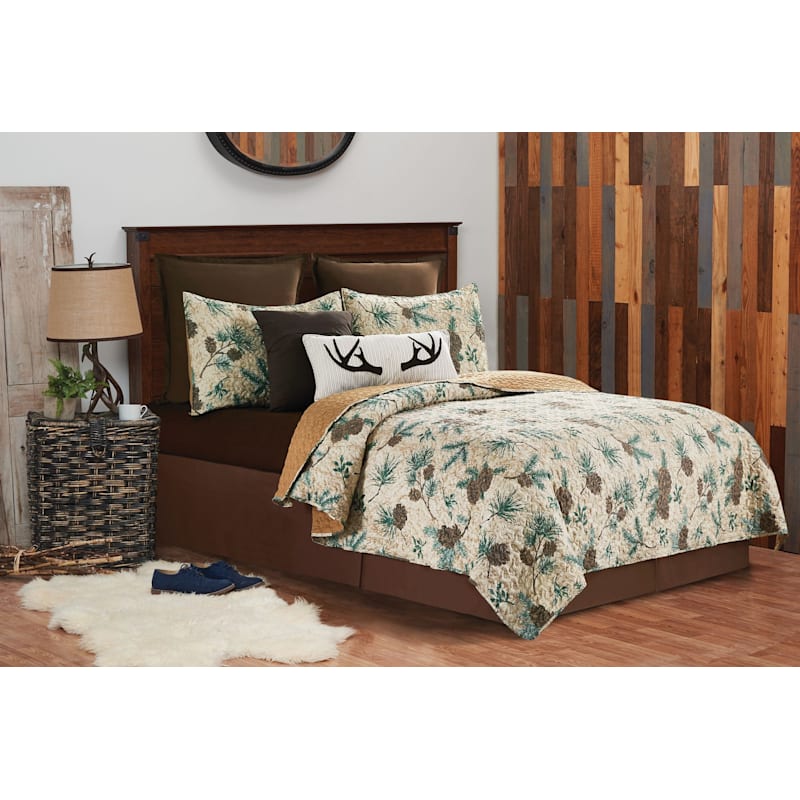 C&F Home Rustic Pinecone Bedding Collection Quilt Set