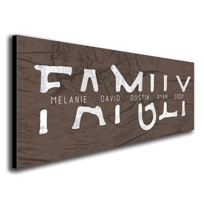 Scott Kennedy Personalized Family Framed Canvas Wall Decor