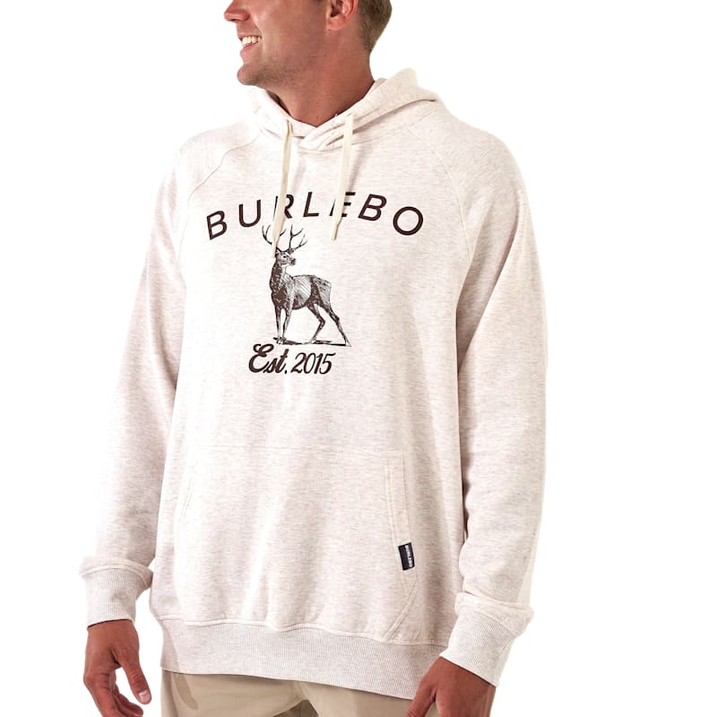 BURLEBO Whitetail Deer Fleece Hoodie
