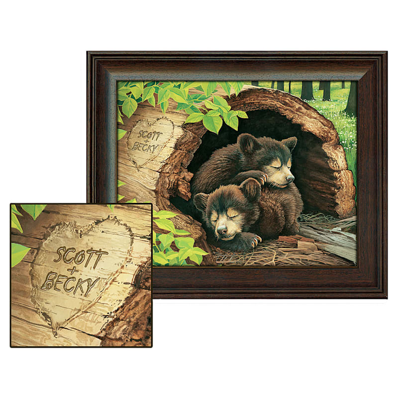 Bear Cubs Personalized Framed Artwork by Scott Kennedy