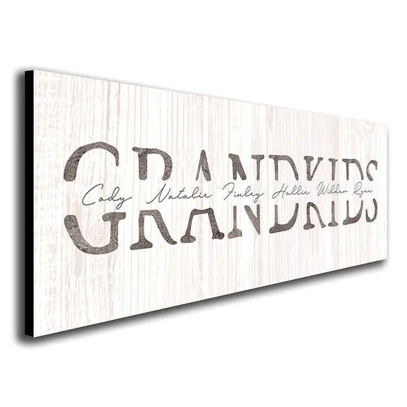 Scott Kennedy Personalized Grandkids Block Mount Wall Decor