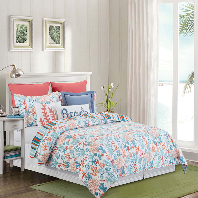 C&F Home Tangerine Coast Quilt Set
