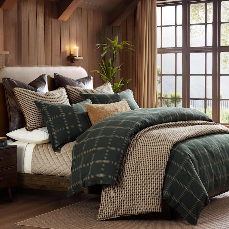 HiEnd Accents Windowpane Plaid Comforter Set