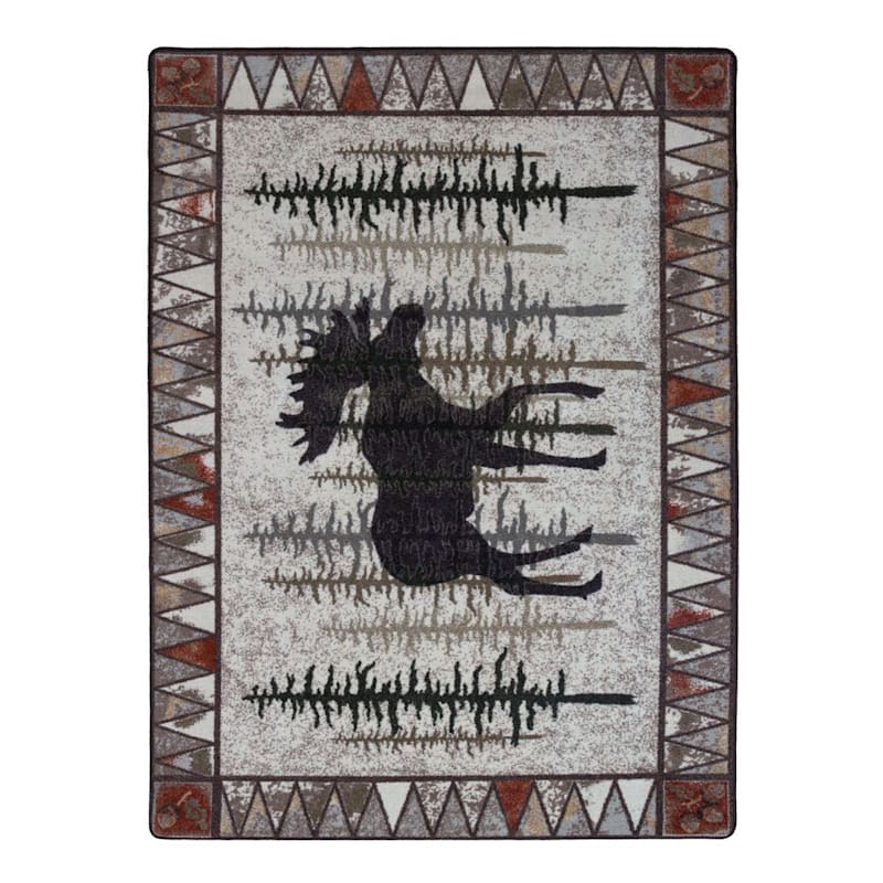 American Dakota Back Country Moose Area Rug