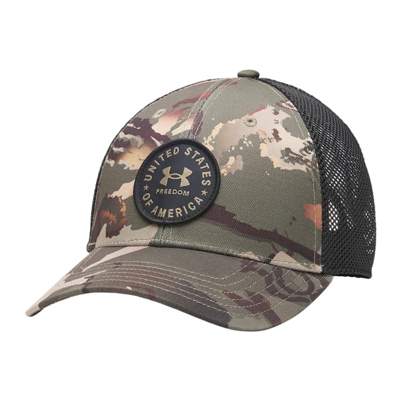 Under Armour Freedom USA Patch Mid-Crown Trucker Cap