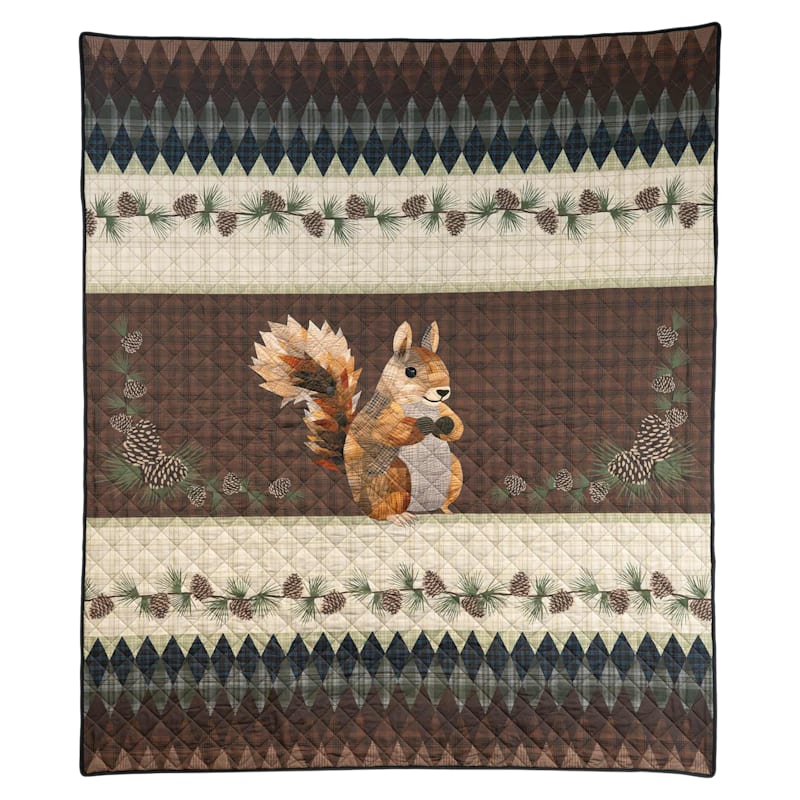 Donna Sharp Pine Circle Quilted Throw