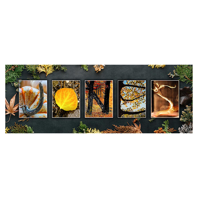 Fall/Autumn Block-Letter Personalized Artwork by Scott Kennedy