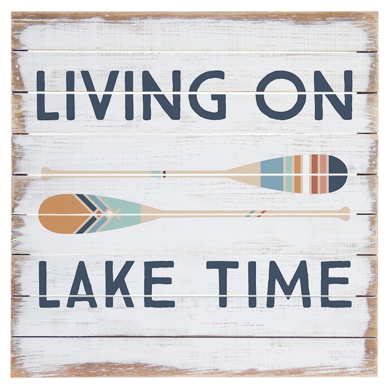 Sincere Surroundings Lake Time Paddles Perfect Pallet Tabletop Display
