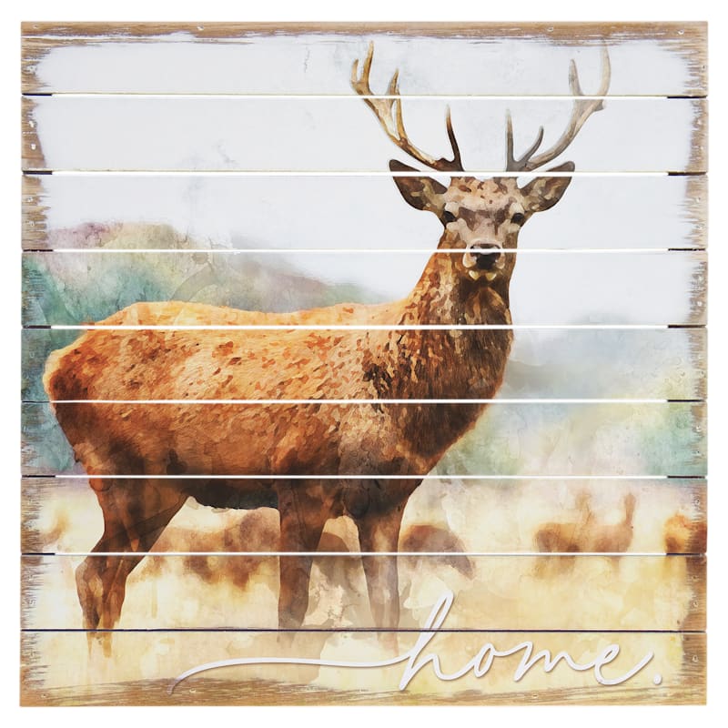 Sincere Surroundings Trophy Buck Home Perfect Pallet Tabletop Display