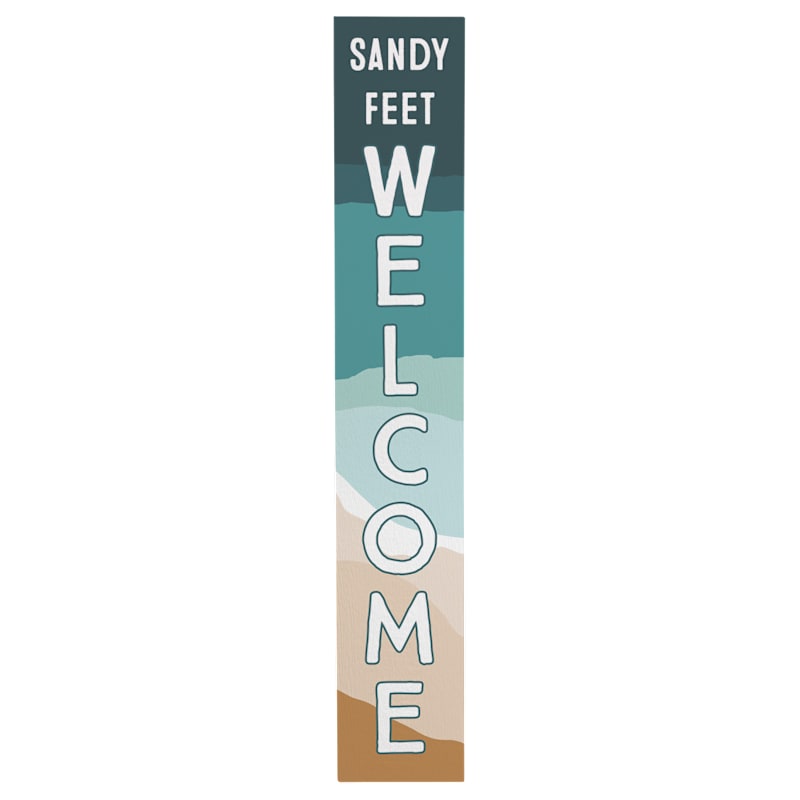 Sincere Surroundings Sandy Feet Welcome Porch Board