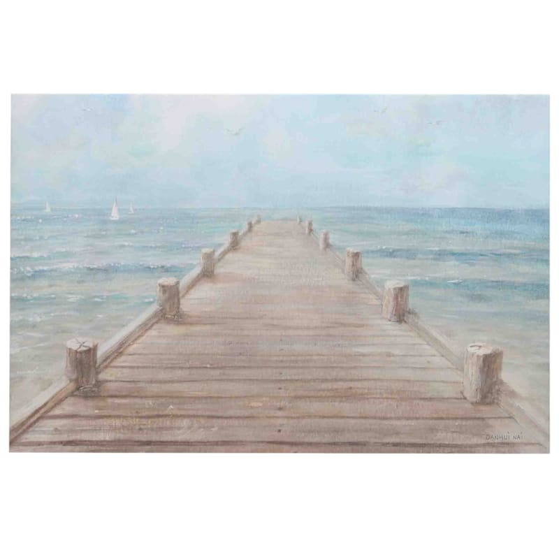 Open Road Brands Summer Dock Canvas Wall Art