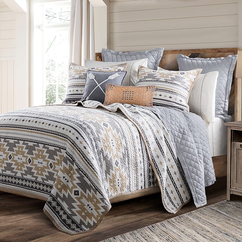 Paseo Road Desert Sage Reversible Quilt Set