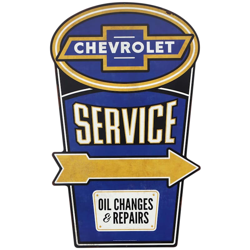 Open Road Brands Chevrolet Service Metal Sign