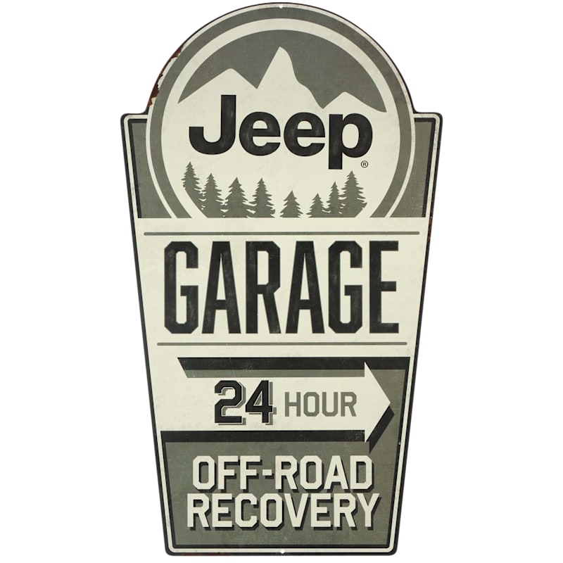 Open Road Brands Jeep Garage Metal Sign