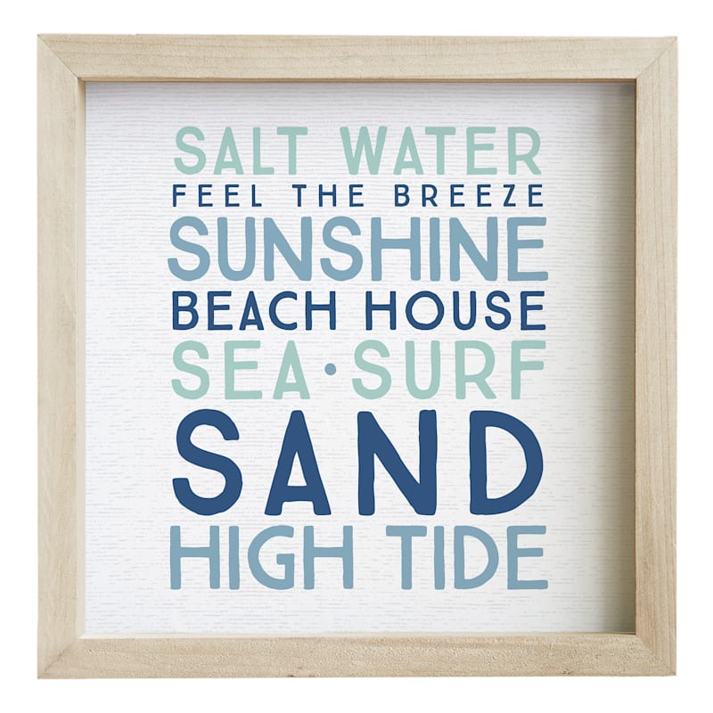 Sincere Surroundings Salt Water Sunshine Framed Sign