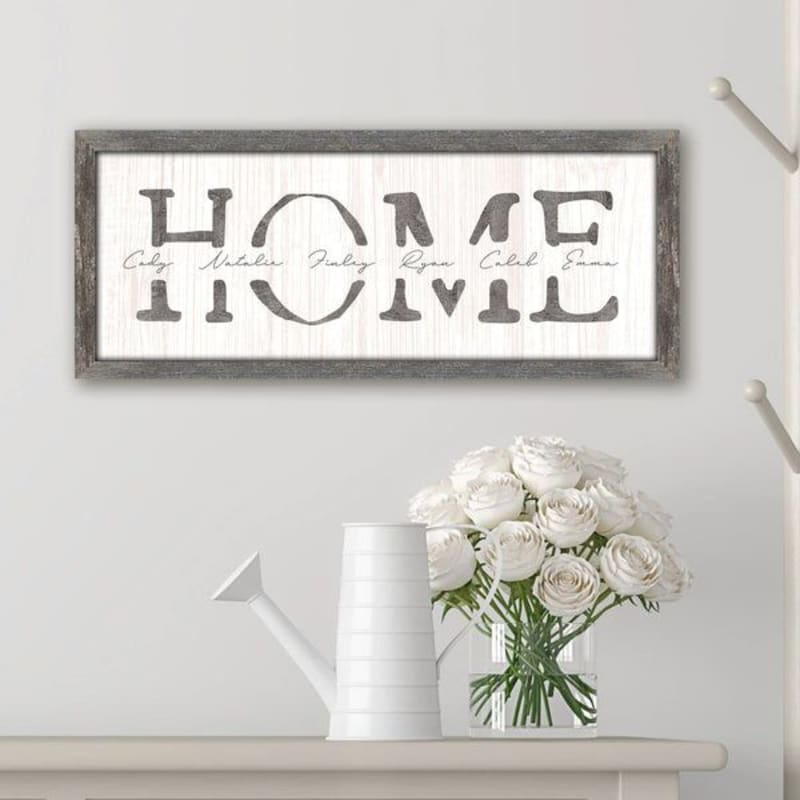 Scott Kennedy Personalized Home Framed Canvas Wall Decor
