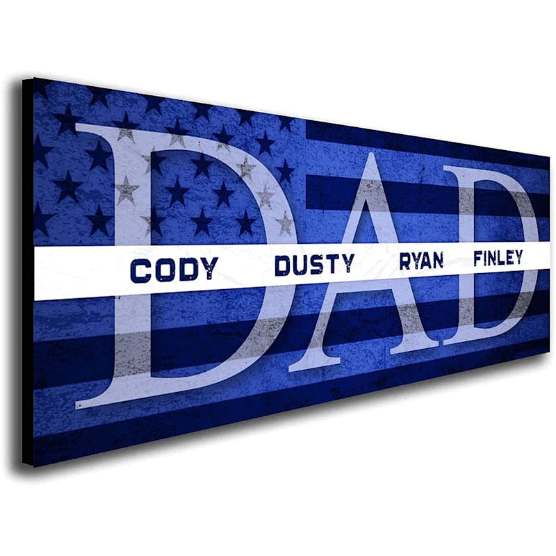 Scott Kennedy Personalized DAD EMT or Paramedics Thin White Line Block Mount Wall Decor