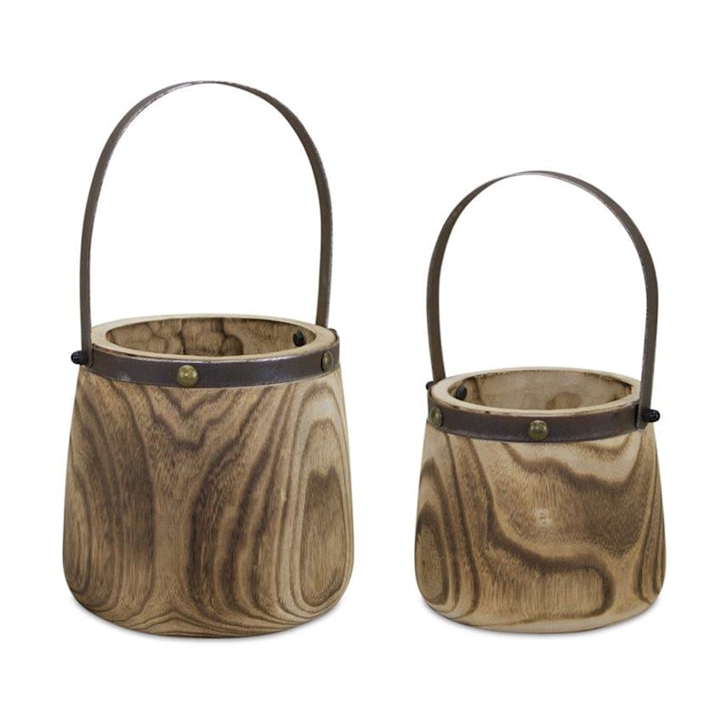 Melrose International Wood Pails