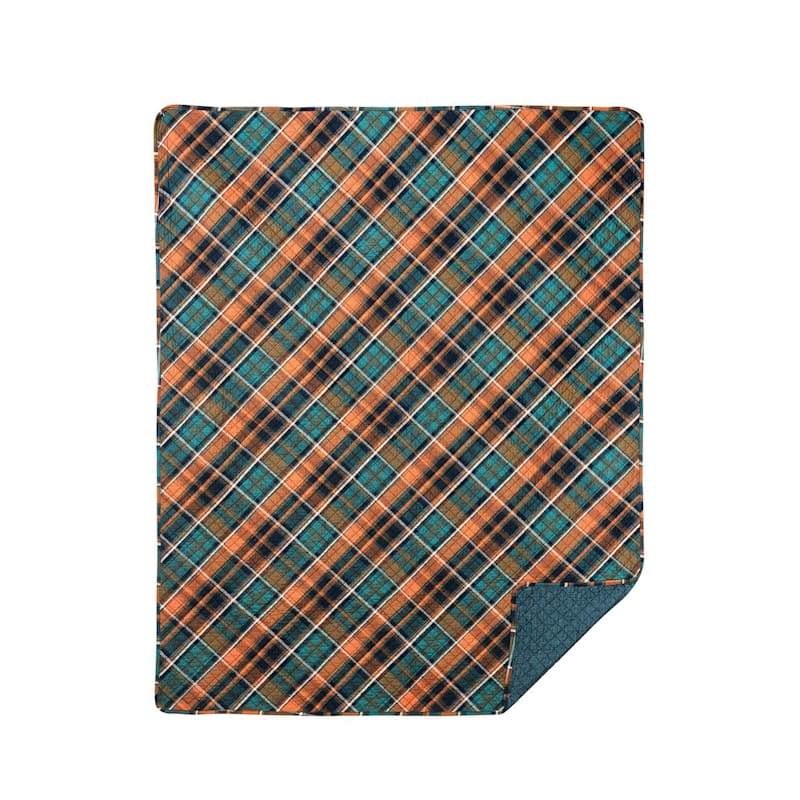 C&F Home Troy Plaid Quilted Throw