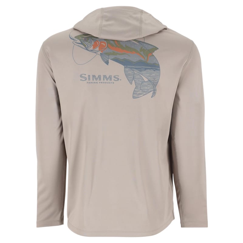 Simms Artist Series Tech Trout Graphic Long-Sleeve Hoodie for Men