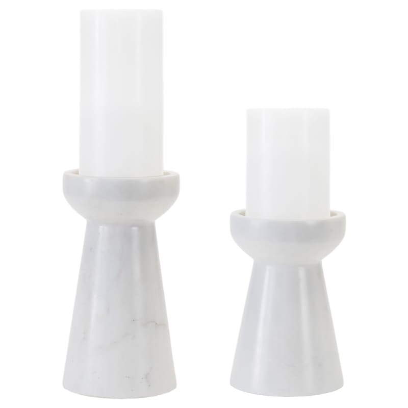 Melrose Marble Candle Holders