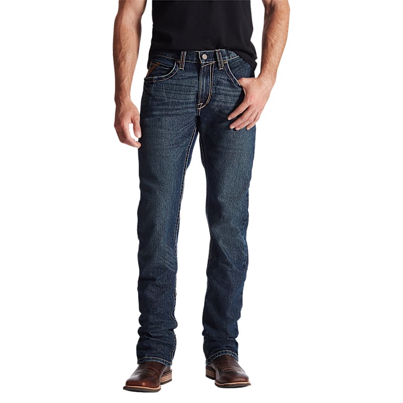 Ariat Rebar M5 Slim DuraStretch Edge Stackable Straight Leg Jeans for Men