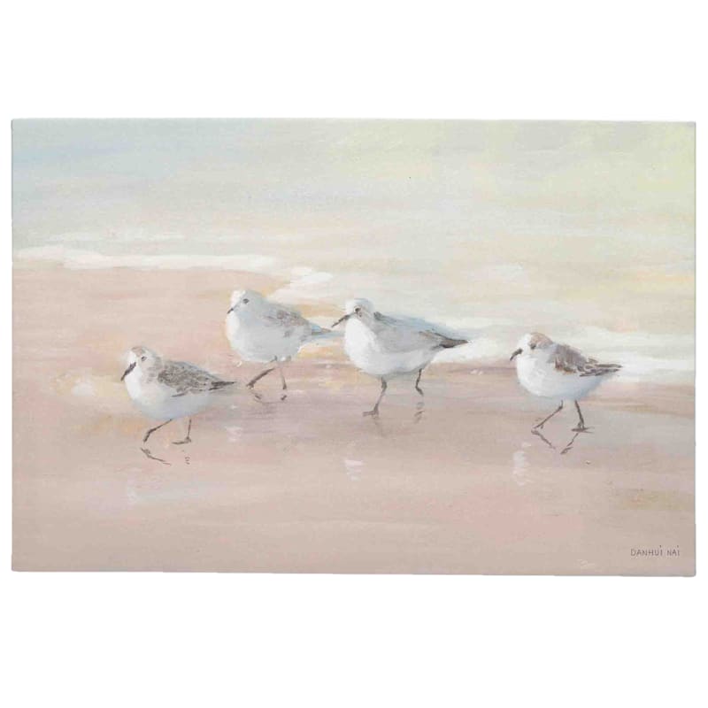 Open Road Brands Shore Birds Stretched Canvas Wall Art