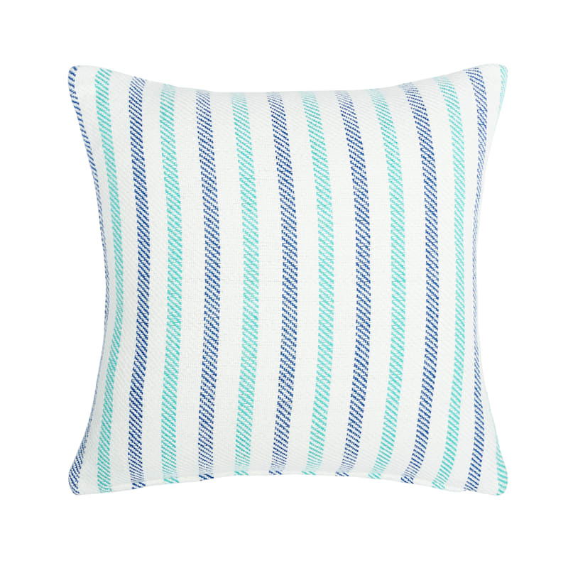 C&F Home Lakeview Blue Striped Throw Pillow