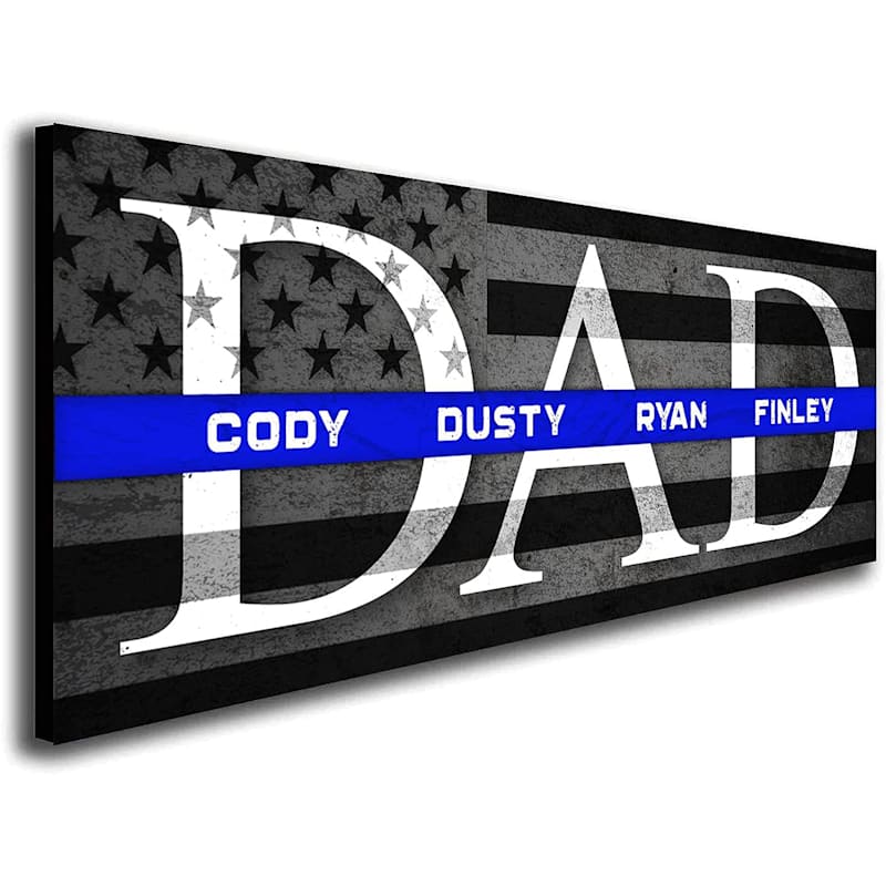 Scott Kennedy Personalized DAD Police Officer Block Mount Wall Decor