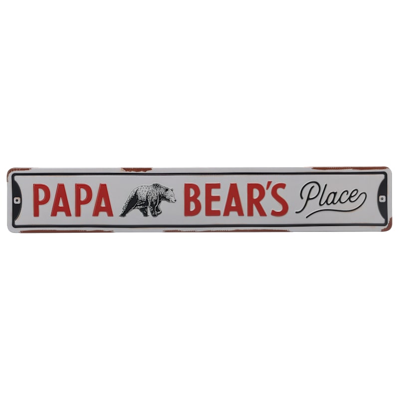 Open Road Brands Papa Bear's Place Metal Sign
