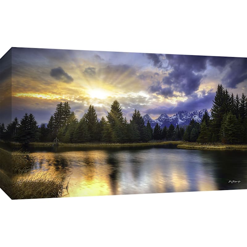 Rocky Mountain Publishing Last Light Reflections Canvas Giclee by Mitchell Mansanarez