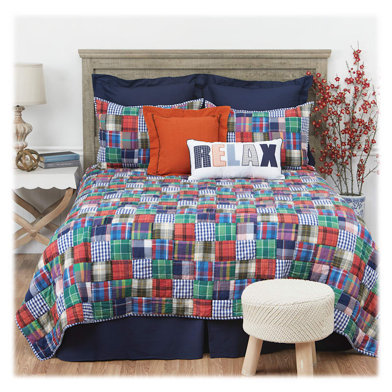 C&F Home Madras Plaid Bedding Collection Quilt