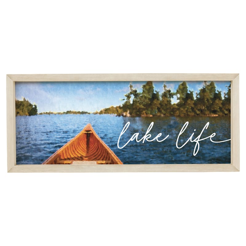 Sincere Surroundings Lake Life Canoe Farmhouse Frame
