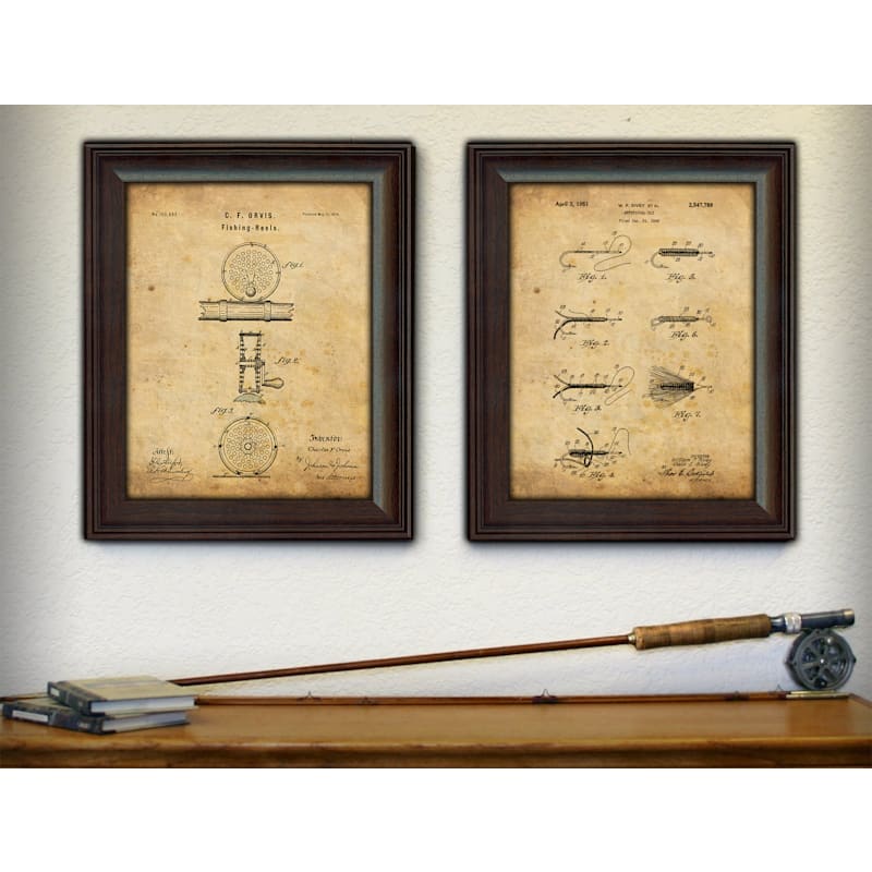 Scott Kennedy Personal Prints Vintage Fly-Fishing Two-Piece Patent Set